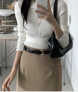 It You Collared Long Sleeve Knit / 5 colors