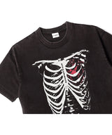 OC ボーンズ AQ ウォッシュドTシャツ (ブラック)