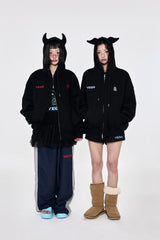 [BASIC] Devil Hoodie Black