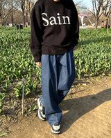 ボウェンツータックバルーンデニムパンツ