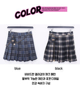 chain-bag check skirt (2color)