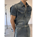 [MUSCLE FIT] クールエバーウエスタンポケットシャツ(3color)