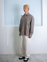 26ss Modern loosefit One pocket Check shirts 2color