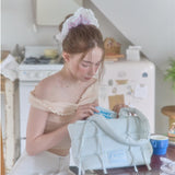 Lace scrunchie_pink