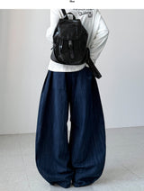 Temperature Stripe Balloon Denim