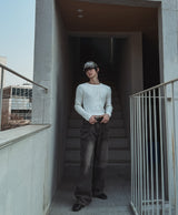 Cardis Laser Flare Denim Pants