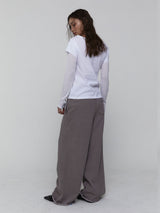 Layered Long Sleeve Top_White