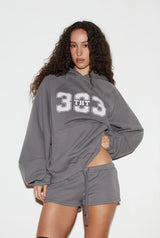Sporty 333 hoodie - charcoal