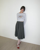 Veggie Crop L/S, Gray
