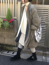 ドットコーデュロイスカート