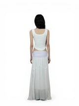 FOREST LONG SKIRT (WHITE)
