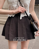[MADE] Ritten pleats mini skirt (with underwear)