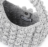 Bubble Knit Bag (Silver)