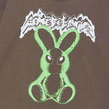 25SS NEON ALIEN RABBIT SHORT SLEEVE T-SHIRT COCOA