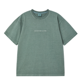 25SS シンプルロゴピグメントショートスリーブTシャツ ライトグリーン