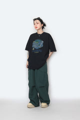 Solid Big Pocket Cargo Pants