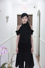 Halter open shoulder T (3color)