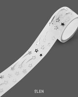 PET Silver Foil Mini Star Kiss Cut Tape