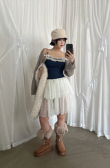 COLLAR BOLERO KNIT CARDIGAN (5COLORS!)