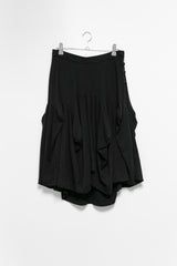 button curved flare midi skirt(3colors)