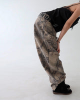 [UNISEX] Tree Camo Balloon Wide Pants