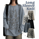 Hocus Linen Long Sleeve Knitwear T-shirt