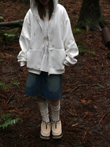 Uni Over Two-Way Zip-Up Hoodie (7c)