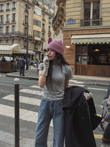 [U-BASIC] Say Angora Brushed Turtleneck S/S