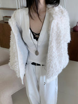 Secret Slim Fit Button Rib Knit & Lace Bra 2pcs