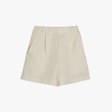 Stranger Classic Fit Linen Shorts (Cream)