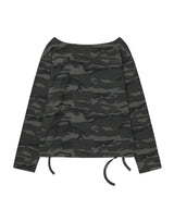 ONE SHOULDER GRAPHIC LONG SLEEVE_CAMO