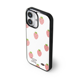 ホリデー グラス バンパーケース(matte / strawberry white)