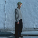 Jersey stripe turtleneck / Ivory
