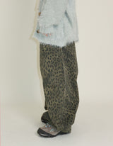 (Leopard Item) Kiya leopard printed balloon-fit wide pants