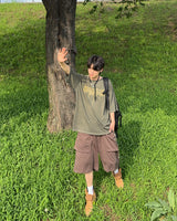 ダブルポケットハーフスウェットパンツ
