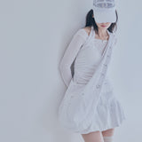 rivet cross bag (white)