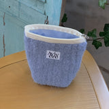 classic pouch_knit blue