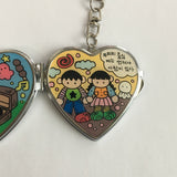 Heart Mirror Keychain/ハートミラーキーホルダー