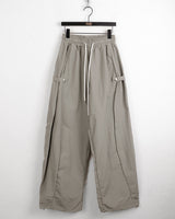 Todder side snap button nylon wide pants