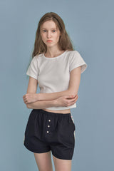 ラベルベーシックTシャツ_white
