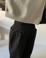double pintuck wide pants