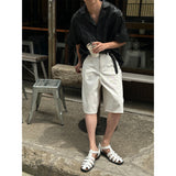 [S/S] レザープリーツシャツ
