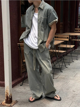 [S/S]ルーズフィットUネック半袖Tシャツ(4color)