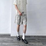 Mottled Wash Structured Shorts
