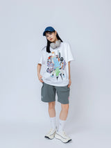 "See You in Paris" Classic Cotton Shorts (Mist Green)