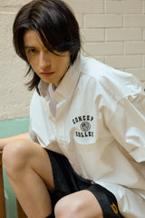 Let’s Keep Our Youth White Work Short-Sleeved Shirt [Unisex]