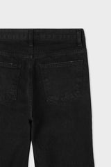Vintage flare black denim pants