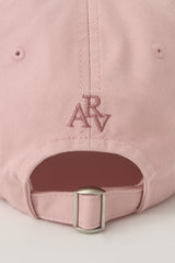 Avivere lettering cap denim pink brown