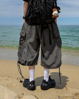Shuren Shirring Cargo Bermuda Pants
