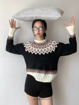 Nordic Jacquard Round Knitwear